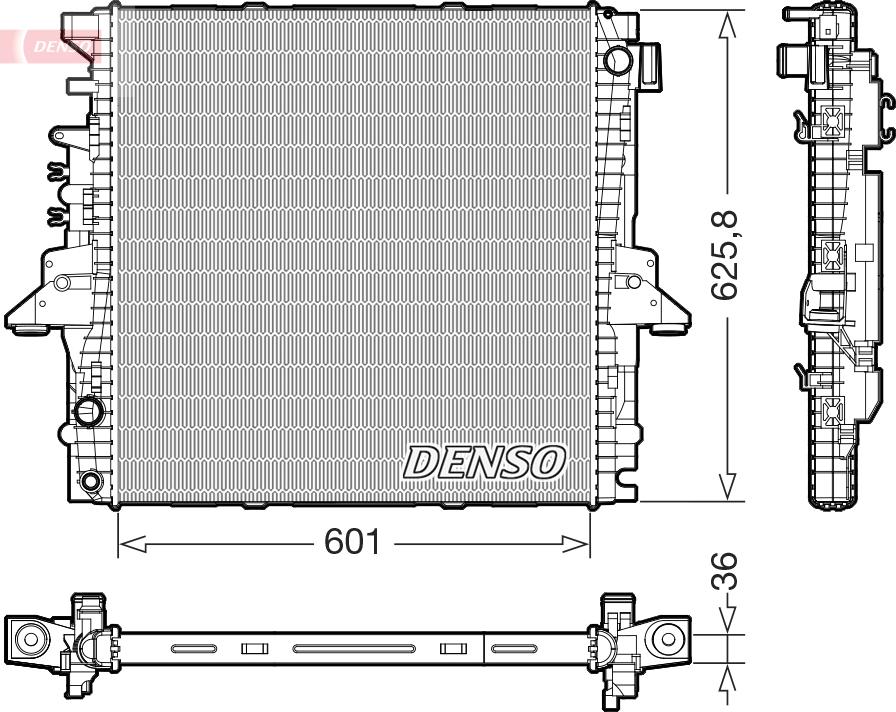 Denso DRM14004 - Radiators, Motora dzesēšanas sistēma ps1.lv