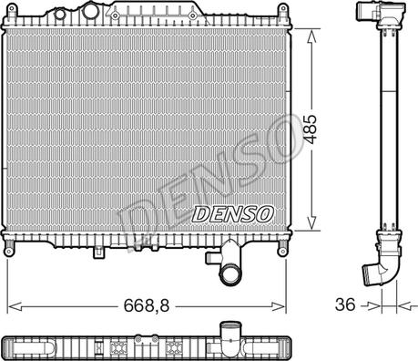 Denso DRM14003 - Radiators, Motora dzesēšanas sistēma ps1.lv