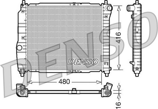 Denso DRM15003 - Radiators, Motora dzesēšanas sistēma ps1.lv