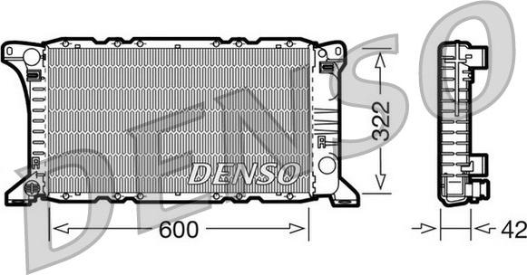 Denso DRM10091 - Radiators, Motora dzesēšanas sistēma ps1.lv