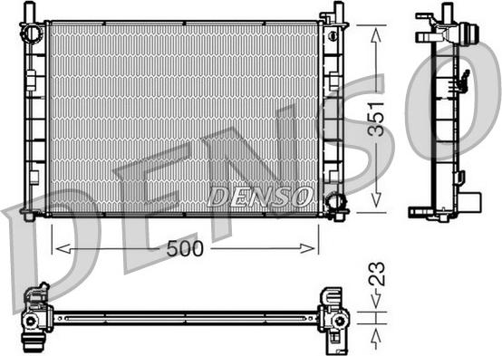 Denso DRM10045 - Radiators, Motora dzesēšanas sistēma ps1.lv