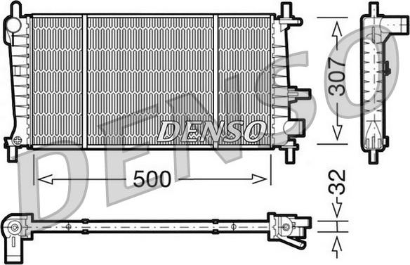 Denso DRM10041 - Radiators, Motora dzesēšanas sistēma ps1.lv