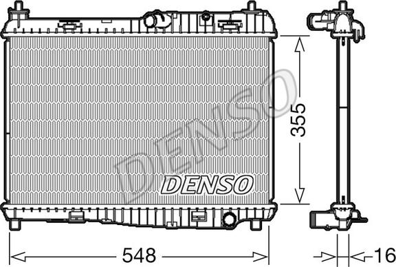 Denso DRM10043 - Radiators, Motora dzesēšanas sistēma ps1.lv