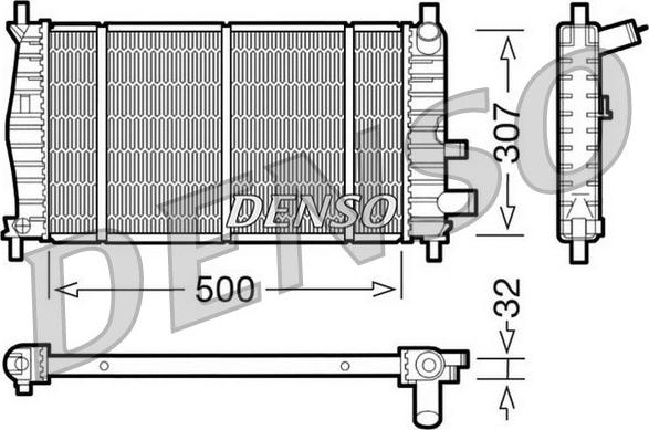 Denso DRM10042 - Radiators, Motora dzesēšanas sistēma ps1.lv