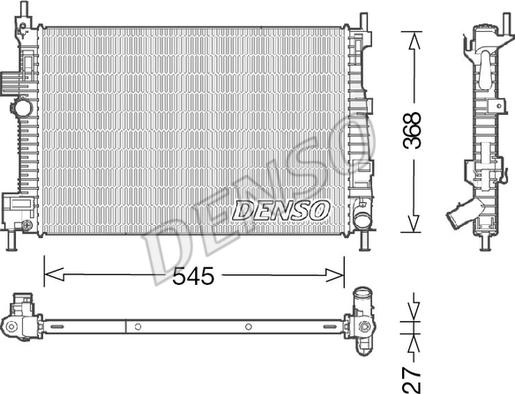 Denso DRM10009 - Radiators, Motora dzesēšanas sistēma ps1.lv