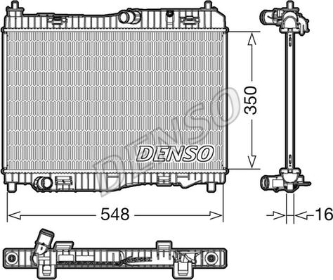 Denso DRM10006 - Radiators, Motora dzesēšanas sistēma ps1.lv