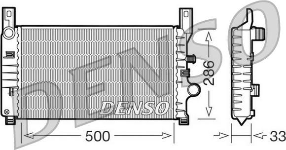 Denso DRM10034 - Radiators, Motora dzesēšanas sistēma ps1.lv
