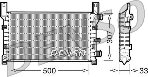 Denso DRM10035 - Radiators, Motora dzesēšanas sistēma ps1.lv