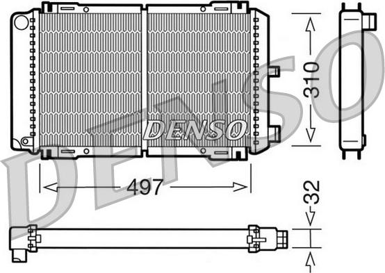 Denso DRM10031 - Radiators, Motora dzesēšanas sistēma ps1.lv