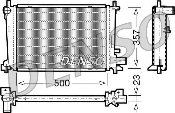 Denso DRM10038 - Radiators, Motora dzesēšanas sistēma ps1.lv