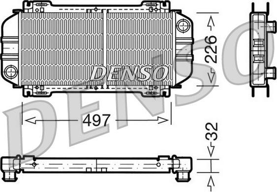 Denso DRM10033 - Radiators, Motora dzesēšanas sistēma ps1.lv