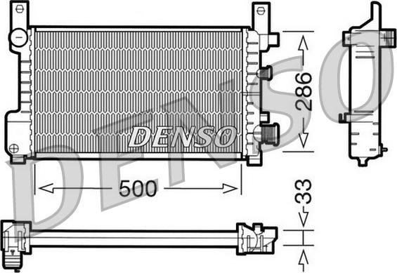 Denso DRM10037 - Radiators, Motora dzesēšanas sistēma ps1.lv