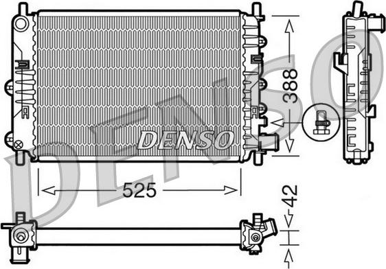 Denso DRM10026 - Radiators, Motora dzesēšanas sistēma ps1.lv