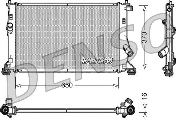 Denso DRM10076 - Radiators, Motora dzesēšanas sistēma ps1.lv