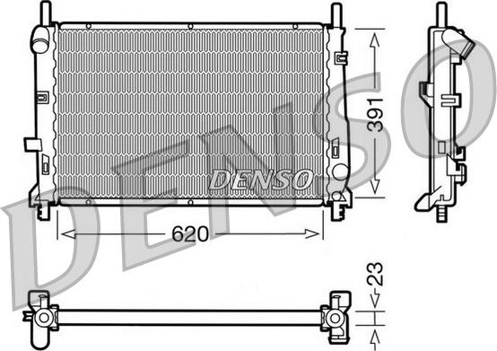 Denso DRM10070 - Radiators, Motora dzesēšanas sistēma ps1.lv