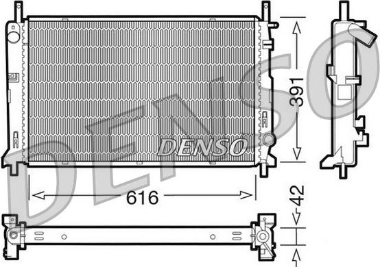 Denso DRM10071 - Radiators, Motora dzesēšanas sistēma ps1.lv