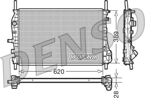 Denso DRM10073 - Radiators, Motora dzesēšanas sistēma ps1.lv