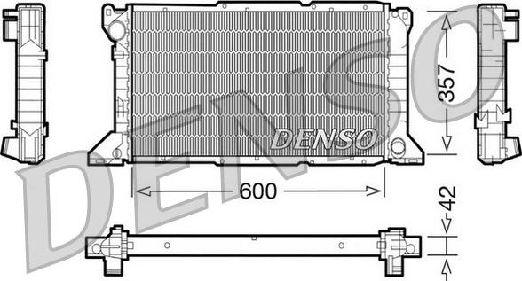 Denso DRM10100 - Radiators, Motora dzesēšanas sistēma ps1.lv