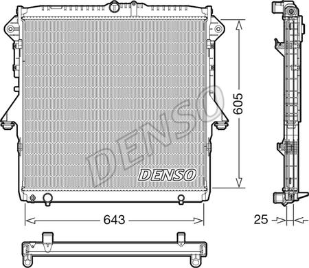 Denso DRM10119 - Radiators, Motora dzesēšanas sistēma ps1.lv