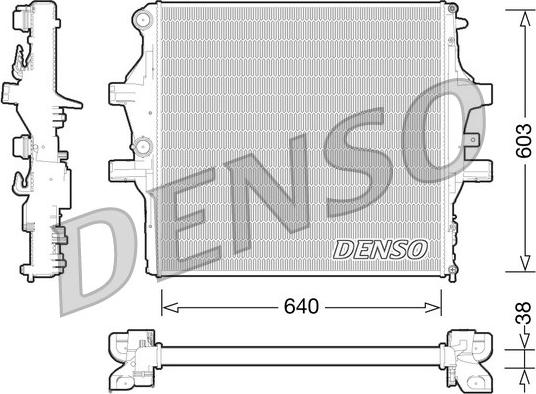 Denso DRM12009 - Radiators, Motora dzesēšanas sistēma ps1.lv