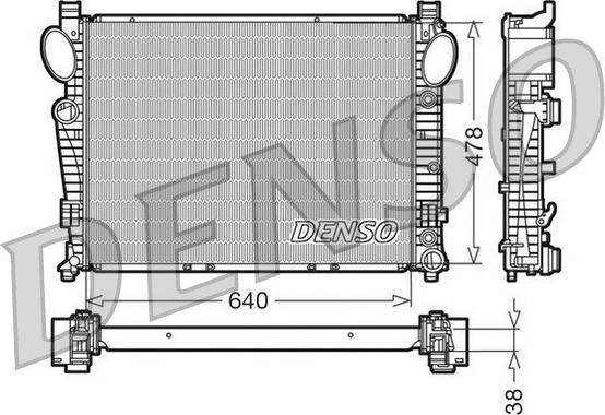 Denso DRM17094 - Radiators, Motora dzesēšanas sistēma ps1.lv