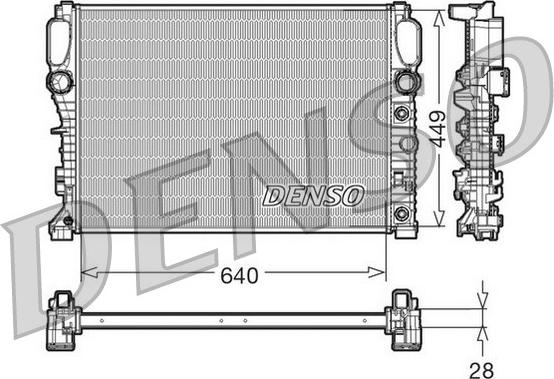 Denso DRM17091 - Radiators, Motora dzesēšanas sistēma ps1.lv