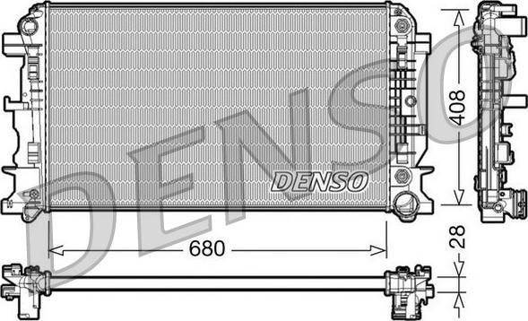 Denso DRM17044 - Radiators, Motora dzesēšanas sistēma ps1.lv