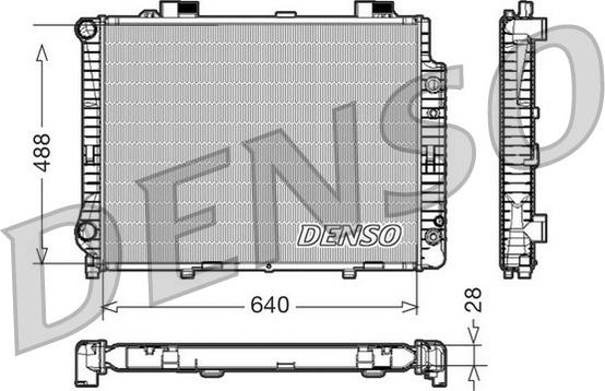 Denso DRM17041 - Radiators, Motora dzesēšanas sistēma ps1.lv