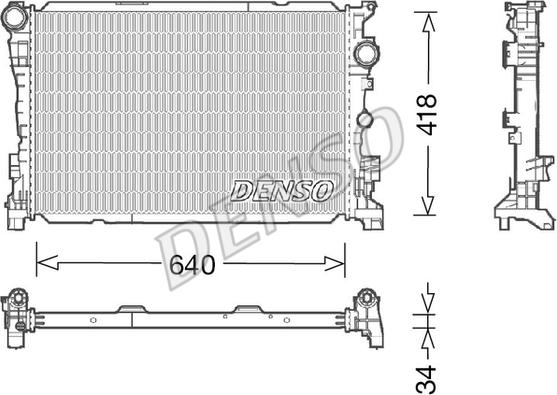 Denso DRM17047 - Radiators, Motora dzesēšanas sistēma ps1.lv