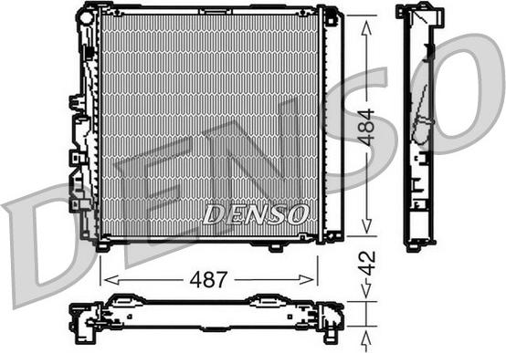 Denso DRM17053 - Radiators, Motora dzesēšanas sistēma ps1.lv