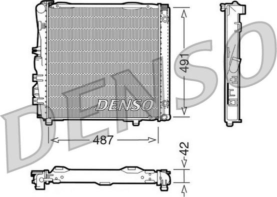 Denso DRM17052 - Radiators, Motora dzesēšanas sistēma ps1.lv