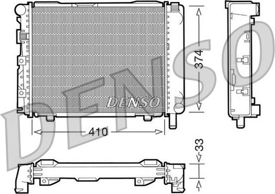 Denso DRM17062 - Radiators, Motora dzesēšanas sistēma ps1.lv