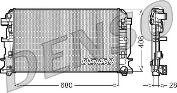 Denso DRM17009 - Radiators, Motora dzesēšanas sistēma ps1.lv