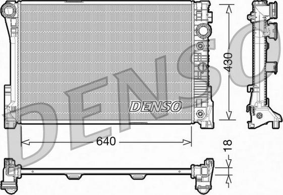 Denso DRM17005 - Radiators, Motora dzesēšanas sistēma ps1.lv