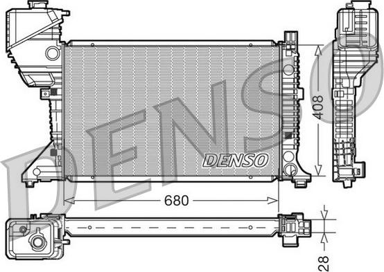 Denso DRM17015 - Radiators, Motora dzesēšanas sistēma ps1.lv