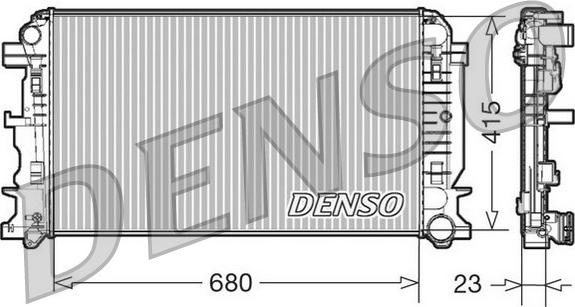 Denso DRM17018 - Radiators, Motora dzesēšanas sistēma ps1.lv