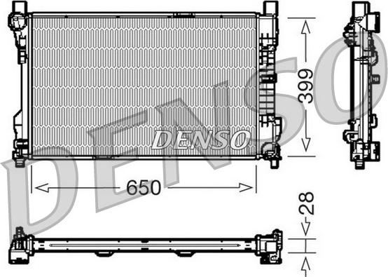 Denso DRM17080 - Radiators, Motora dzesēšanas sistēma ps1.lv