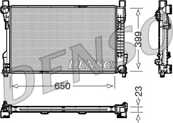Denso DRM17081 - Radiators, Motora dzesēšanas sistēma ps1.lv