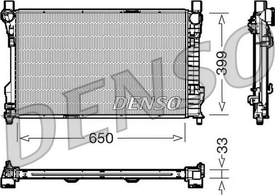 Denso DRM17082 - Radiators, Motora dzesēšanas sistēma ps1.lv