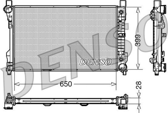 Denso DRM17079 - Radiators, Motora dzesēšanas sistēma ps1.lv