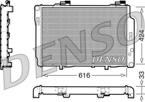 Denso DRM17070 - Radiators, Motora dzesēšanas sistēma ps1.lv