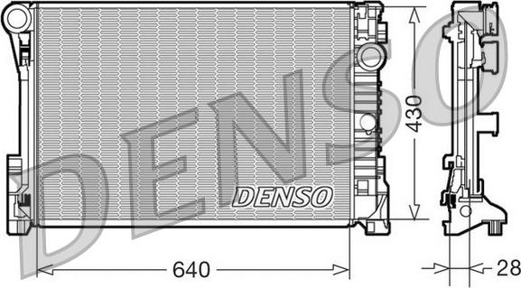 Denso DRM17110 - Radiators, Motora dzesēšanas sistēma ps1.lv