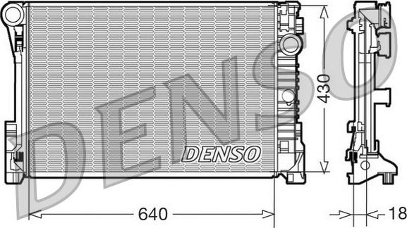 Denso DRM17111 - Radiators, Motora dzesēšanas sistēma ps1.lv