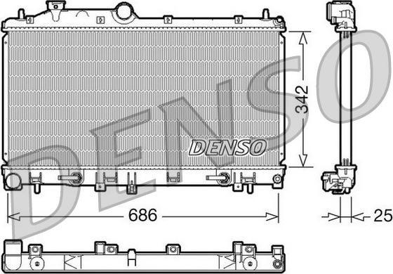 Denso DRM36005 - Radiators, Motora dzesēšanas sistēma ps1.lv