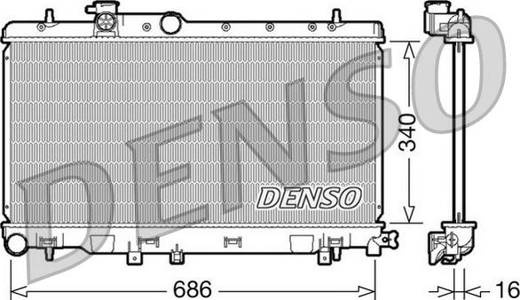 Denso DRM36006 - Radiators, Motora dzesēšanas sistēma ps1.lv