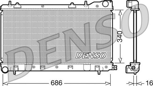 Denso DRM36003 - Radiators, Motora dzesēšanas sistēma ps1.lv