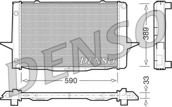 Denso DRM33041 - Radiators, Motora dzesēšanas sistēma ps1.lv