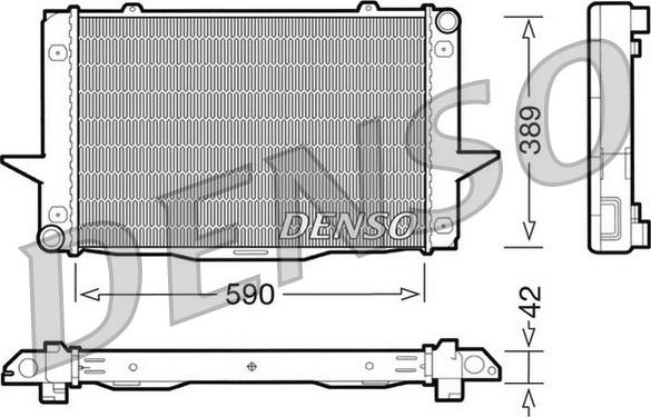 Denso DRM33043 - Radiators, Motora dzesēšanas sistēma ps1.lv