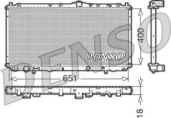 Denso DRM33061 - Radiators, Motora dzesēšanas sistēma ps1.lv