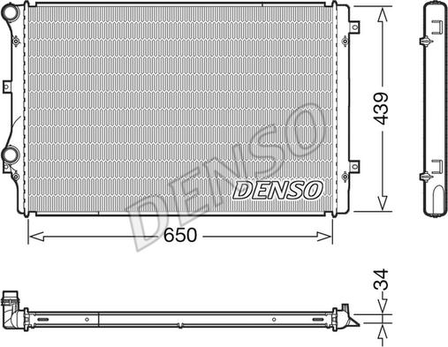 Denso DRM32041 - Radiators, Motora dzesēšanas sistēma ps1.lv